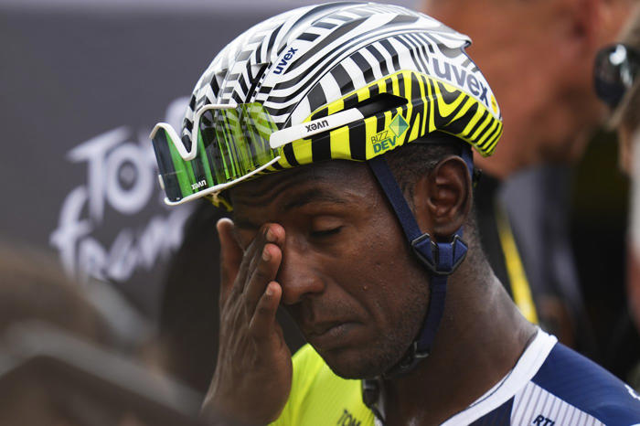 eritrea's biniam girmay becomes the first black rider to win a tour de france stage