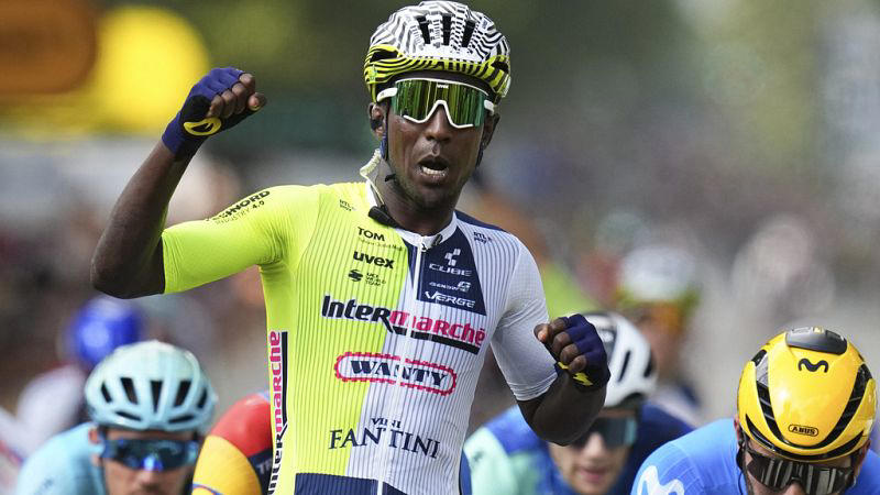 eritrea's biniam girmay becomes first black african rider to win tour de france stage