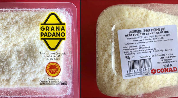 grana padano dop conad in vaschetta ritirato dai supermercati: «possibile presenza di micro-frammenti di plastica»