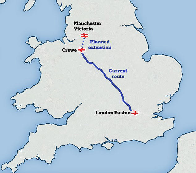 plans for new train service between london and manchester are unveiled
