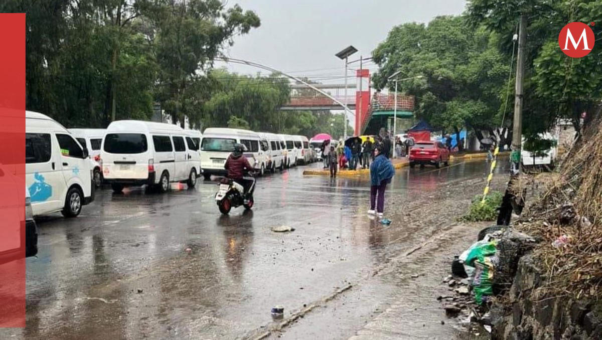 colapsa movilidad por encharcamientos en autopista méxico-puebla y carretera méxico-texcoco