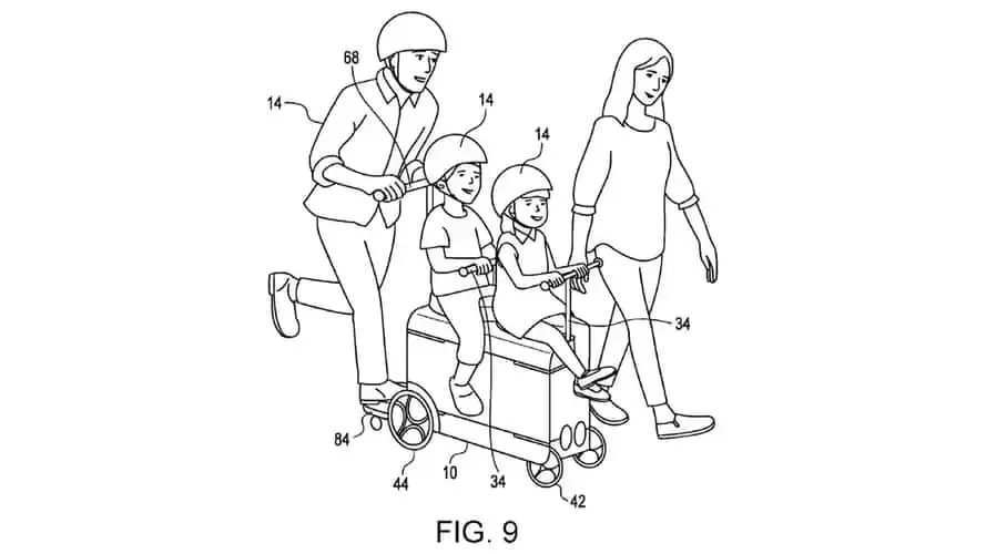 honda com patente em «mala» com motor e três lugares, para os pais, denominado «motocompacto»