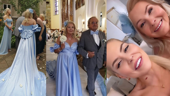 babcia julii von stein po raz trzeci wyszła za mąż. zadała szyku w błękitnej sukni