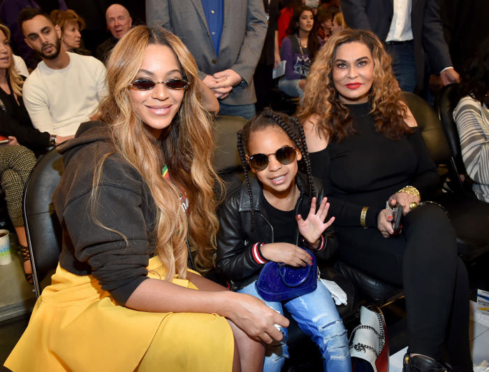 blue ivy carter scored her second bet award, and tina knowles couldn’t be prouder