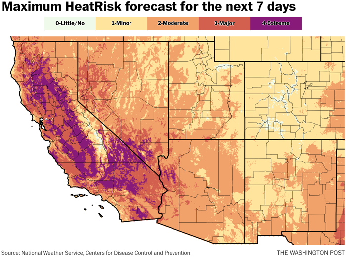 here’s where the heat will be most intense in u.s. as july begins