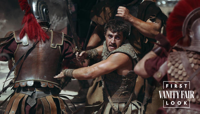 primer vistazo a pedro pascal y paul mescal en 'gladiator 2'