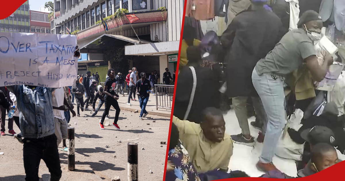 dci shares photos of kenyans caught on camera looting shops during protests: 