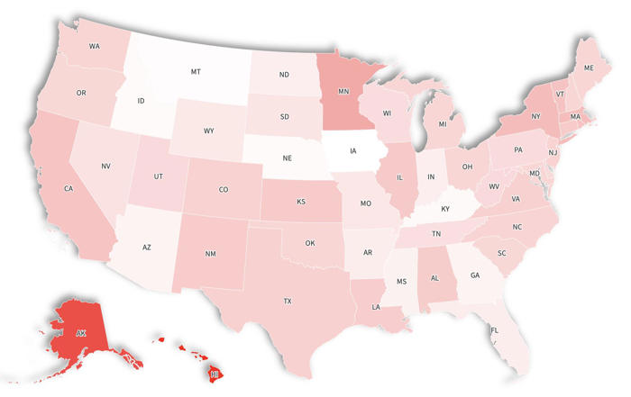 snap map shows states getting highest payments