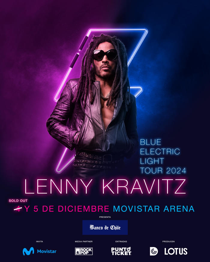 lenny kravitz suma segundo show en chile: fecha y venta de entradas