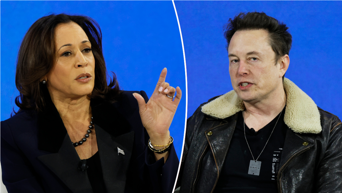 elon musk rips into kamala harris for 'lying' about trump's abortion position