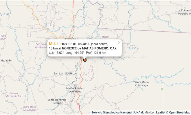 sismo hoy 1 de julio de 2024: dos temblores 'sacuden' oaxaca