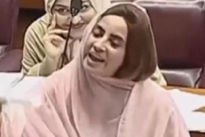 video: pakistan lawmaker goes viral after asking speaker to look her in the eye when she speaks, hear his response