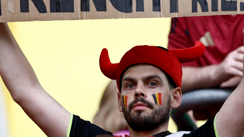 euro 2024 : ce fan des diables fait le buzz en plein france-belgique (photo)
