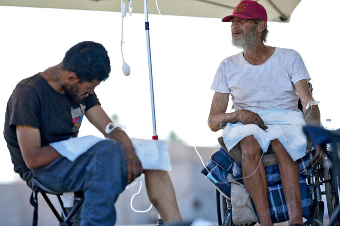 how street medicine teams use lifesaving iv drips to protect homeless during extreme heat