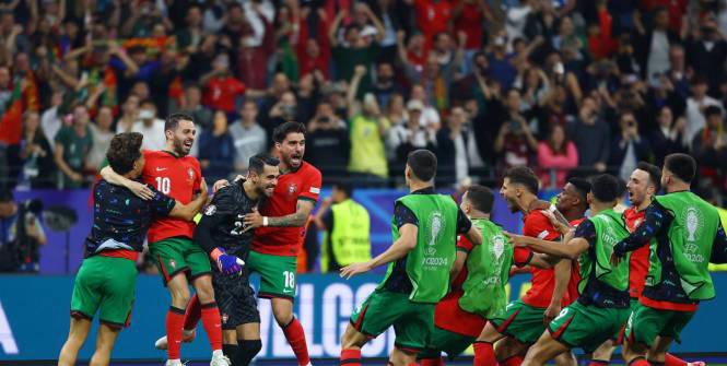 le portugal vient à bout de la slovénie aux tirs au but et affrontera les bleus en quarts de finale de l'euro