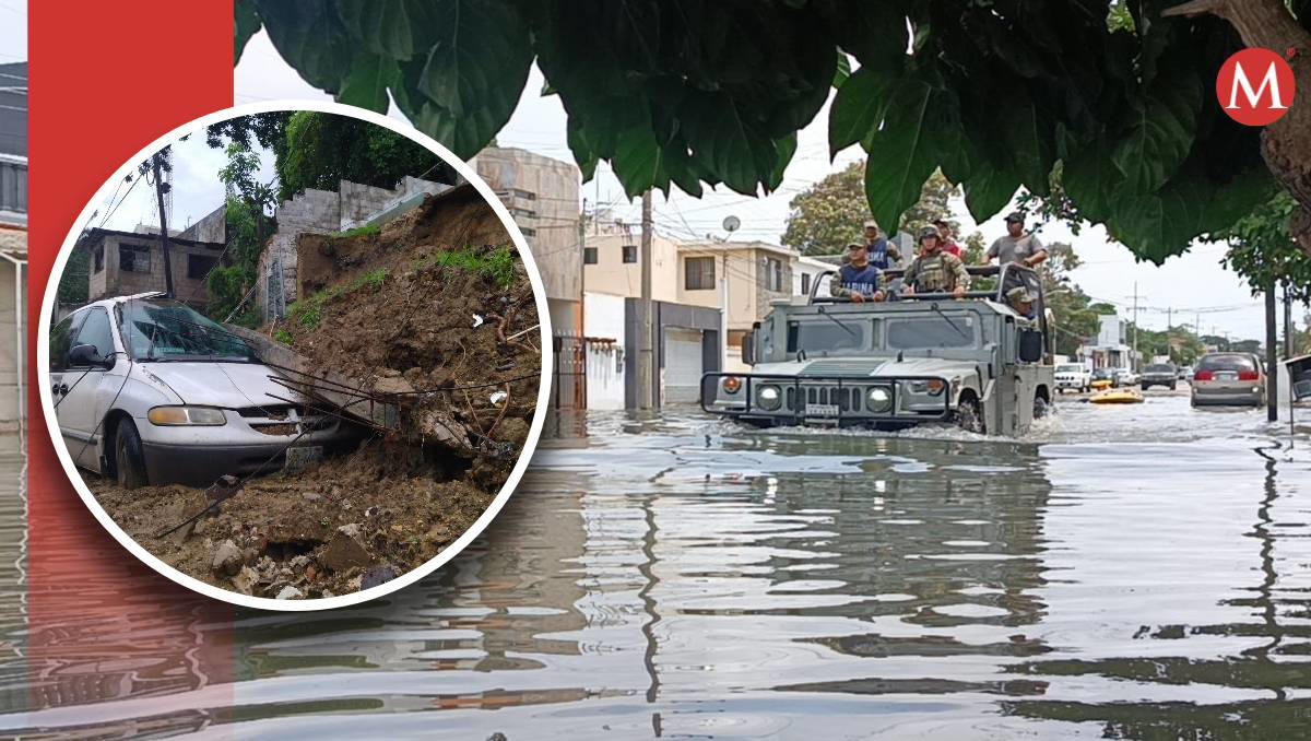 inundaciones, deslaves y cocodrilos en las calles dejó 'chris' a su paso por tamaulipas