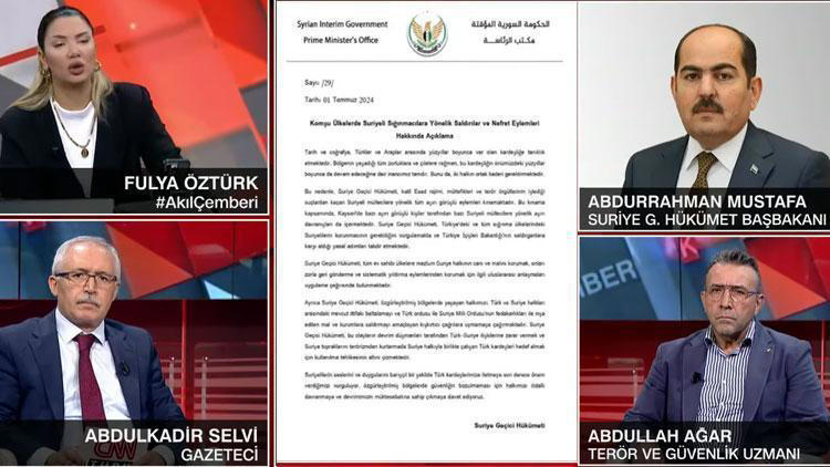 son dakika: suriye geçici hükümeti başbakanı abdurrahman mustafa cnn türk'te konuştu: biz türkiye'de misafiriz, kanunlara uymak zorundayız