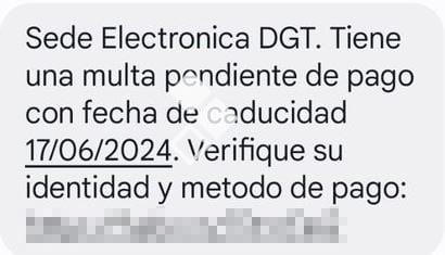 si te llega este sms de la dgt es un fraude: si lo abres tus datos están en peligro por phishing