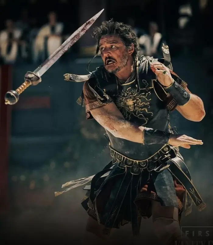 ‘gladiador 2’: revelan las primeras fotos de pedro pascal en la esperada secuela