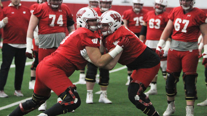 looking at the future of the badgers offensive line