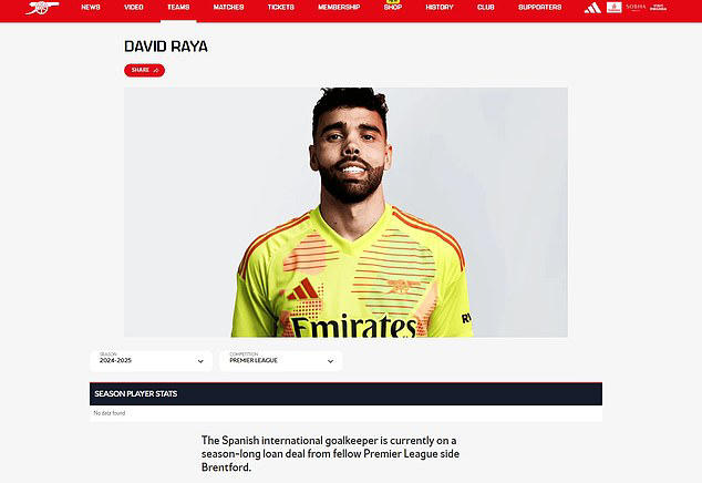 arsenal activate option to sign david raya permanently from brentford for £27m following successful loan spell that included goalkeeper winning premier league golden glove award