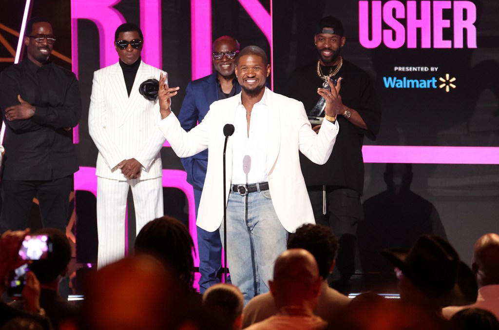bet awards apologizes to usher over ‘audio malfunction' that muted parts of his speech