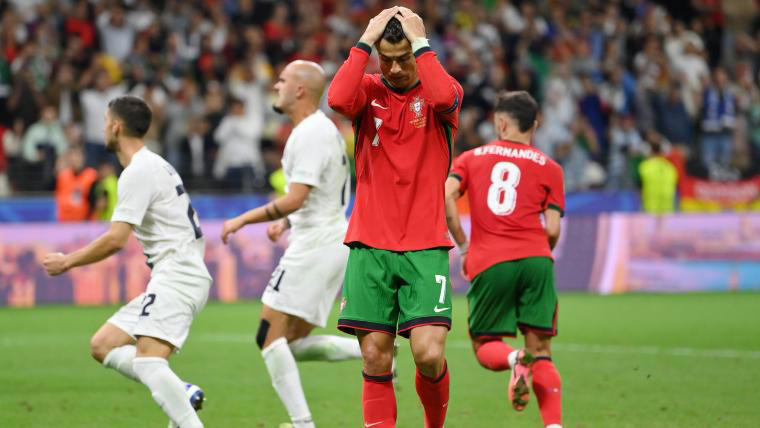 What happened to Cristiano Ronaldo? CR7 reduced to tears at Euro 2024 after penalty miss vs. Slovenia, makes amends as Portugal go through