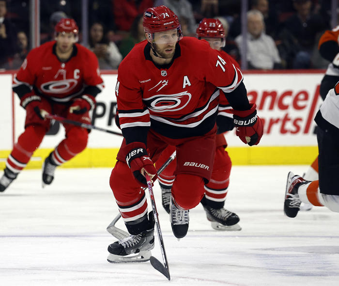 hurricanes gm faces balancing act in offsetting free agent losses, while locking up slavin long term