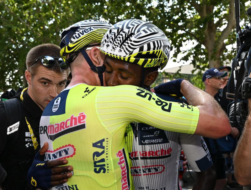cycling-girmay becomes first black african to win a tour de france stage
