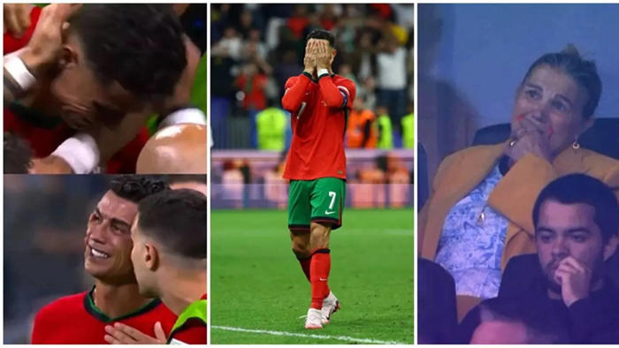 cristiano ronaldo and mother in tears: cr7 misses penalty but portugal win on penalties