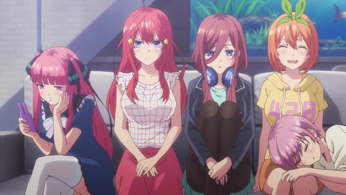 the quintessential quintuplets gets official '90s & 2000s fashion artwork release