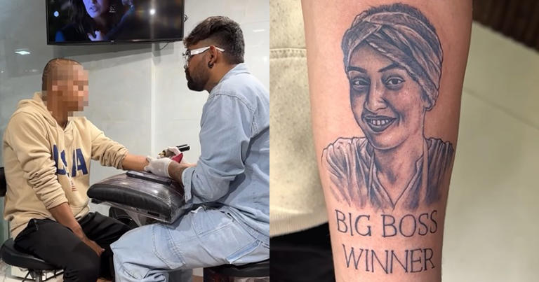  Man tattoos Vada Pav Girl's face on his arm 