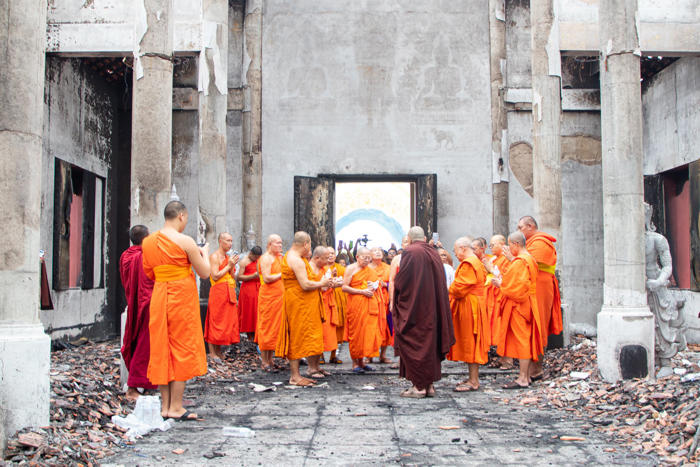 ครูบาอริยชาติ เชิญพุทธศาสนิกชนร่วมบุญใหญ่ สร้างวิหารลายคำขึ้นมาใหม่ หลังไฟไหม้วอดทั้งหลัง