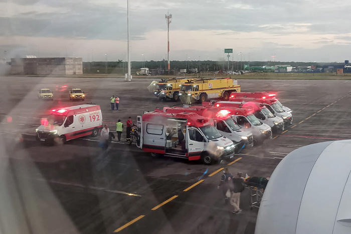 dozens hurt as turbulence prompts flight diversion to brazil
