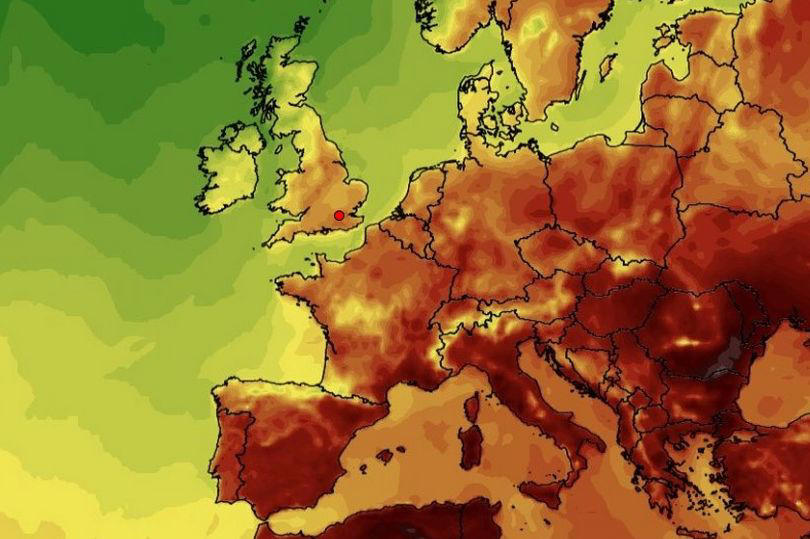 uk weather: exact date 'heatwave' comes back as new maps turn orange