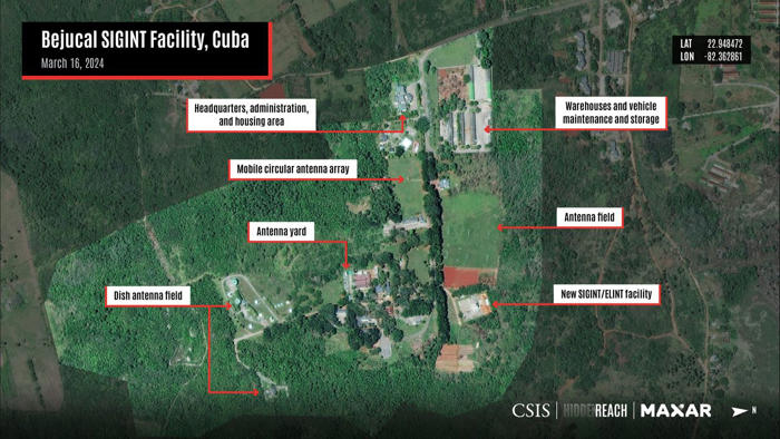 satellite images show expansion of suspected chinese spy bases in cuba