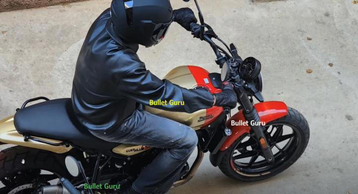 upcoming royal enfield guerrilla 450 spotted fully undisguised on internet, check details