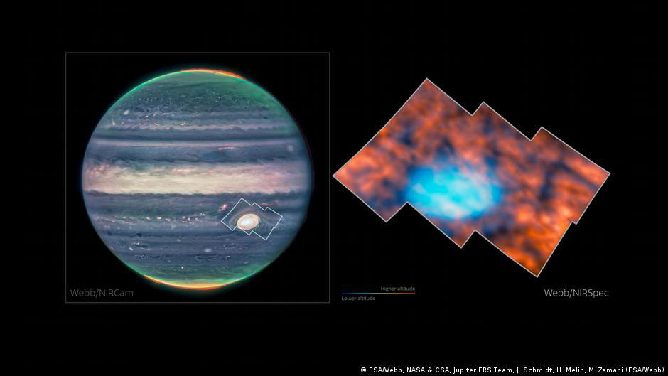 identifican extrañas estructuras brillantes en la atmósfera de júpiter