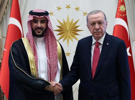 erdoğan, suudi arabistan savunma bakanı'nı kabul etti