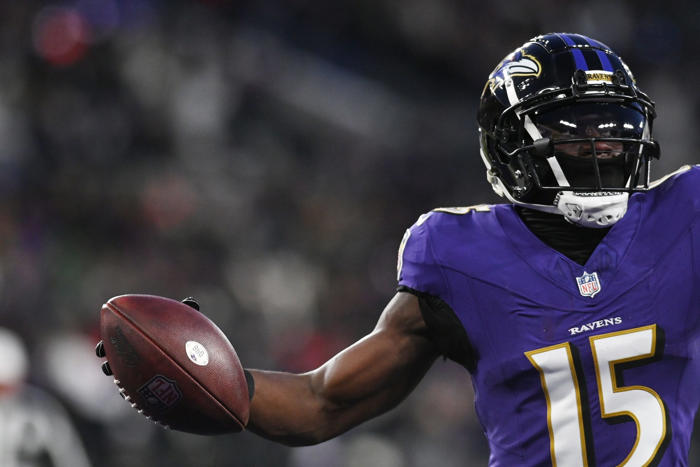 ravens qb lamar jackson seen throwing to nelson agholor ahead of training camp