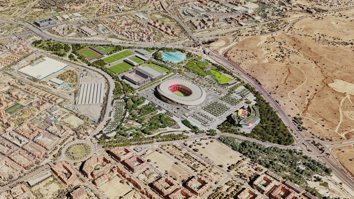 las parcelas que almeida cedió al atlético de madrid incluirán playa artificial y un centro comercial pese a su uso deportivo