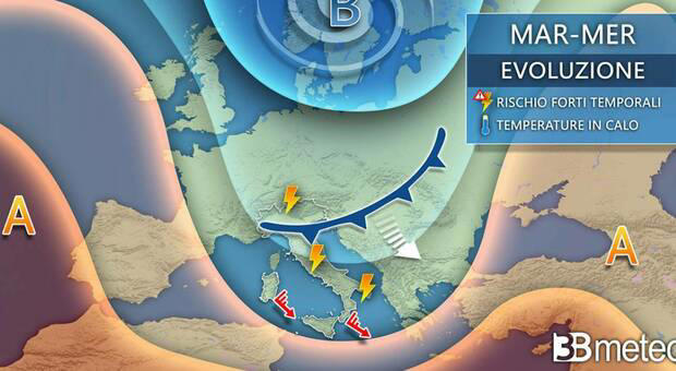 meteo, temporali e grandine: calo termico su tutta italia. estate in pausa fino all'anticiclone