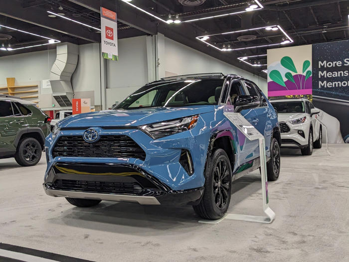 microsoft, android, i drove the 2024 toyota rav4 hybrid xse. it's fun to drive and has luxurious features, but it's not worth buying new.