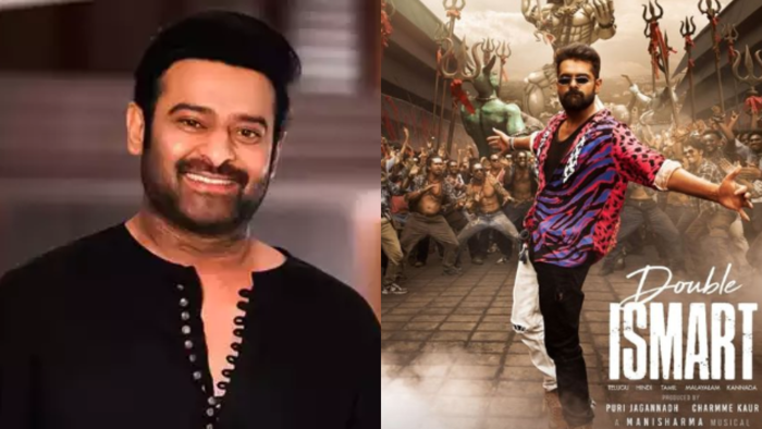 prabhas gives a shout-out to ram pothineni's 'double ismart' song 'steppamaar'