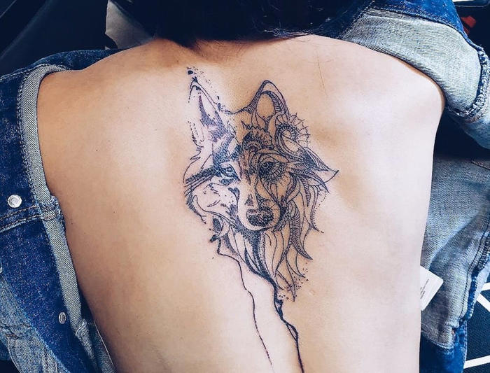 coolest back tattoos for women: 15 best ideas with their meanings
