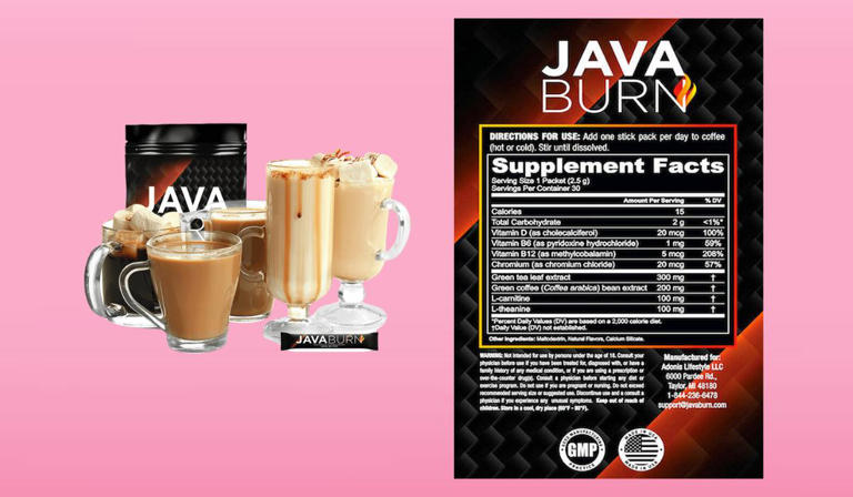 Java Burn Supplement Label