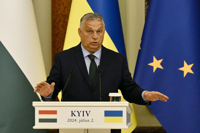 viktor orban urges ukraine ‘to consider quick ceasefire’ during first trip to kyiv