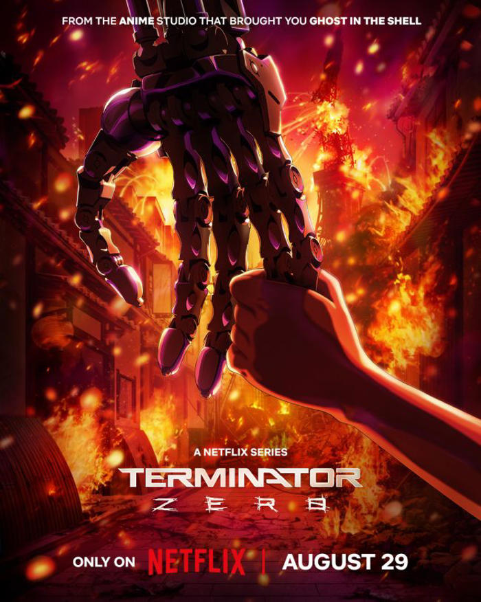 den første traileren for netflixs terminator-anime vises på fredag