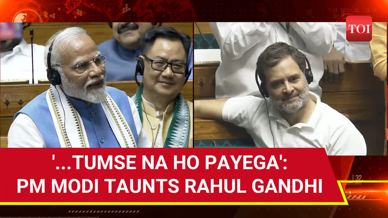 'Balak Buddhi Who Winks...': PM Modi Roasts Rahul Gandhi In Lok Sabha ...