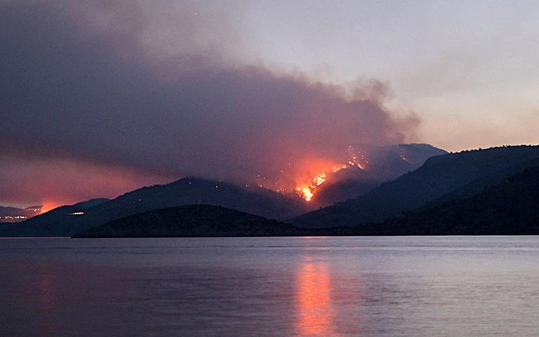 Chios has experienced rapid wildfires in the last few days